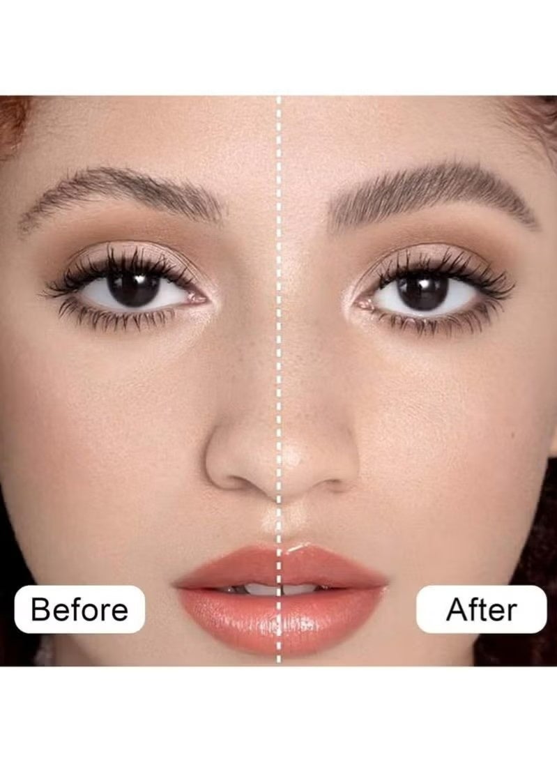 DEROL Eyebrow Fix Gel, Lightweight Brow Makeup Gel with Brush, 2 in1 Eyebrow & Hair Edges Setting Glue for Long-Lasting Hold, Waterproof, Smudge-Resistant, Quick-Dry Brow Styling Wax, Clear - Image 3