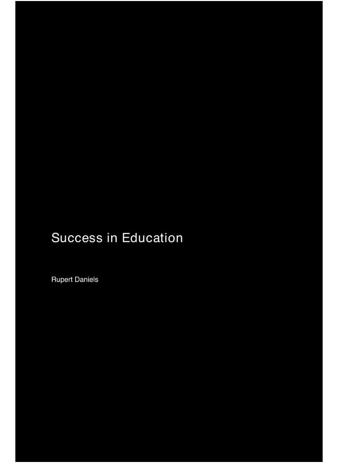 Success in Education  - Image 1