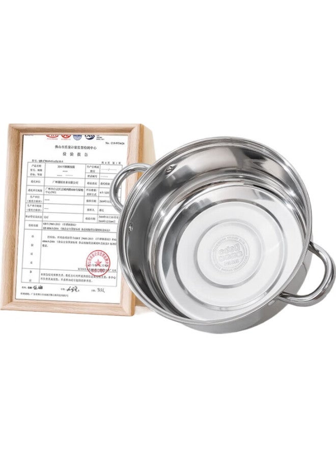 Debo 304 Stainless Steel Pot, Soup Pot, Compatible With Induction And Gas Stoves, 26Cm - Image 1