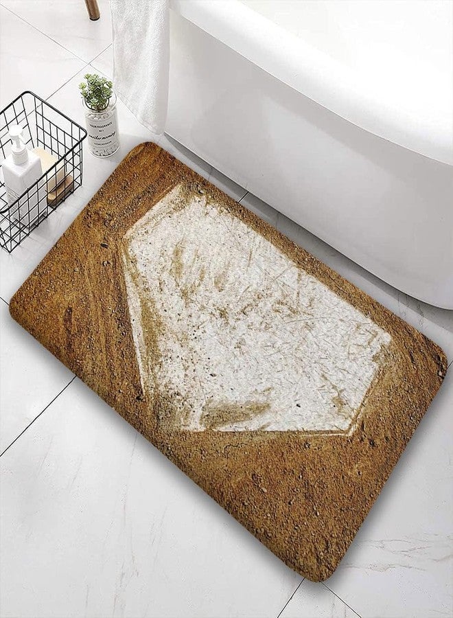 NYMB Baseball on The Wooden Bath Rug, Non-Slip Floor Entryways Outdoor Indoor Front Door Mat,Bath Mat Bathroom Rugs, (17X29in) - Image 4