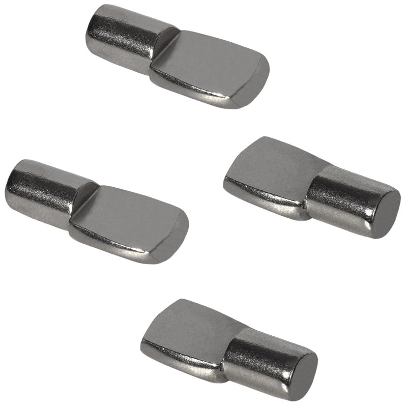 Keenkee Shelf Pegs Pin Diameter 1/4 Inch for Cabinet Shelves Support Clips Holder, Spoon Shape, Black Nickel, Pack of 20 - Image 1