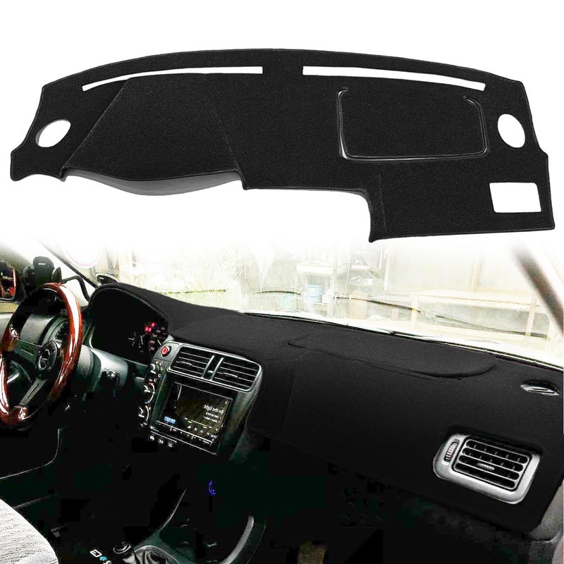 Fcovergurus Dash Cover Mat Custom Fit for 1996 1997 1998 1999 2000 Honda Civic Dashboard Cover Pad Carpet Protector 9600 Black F109