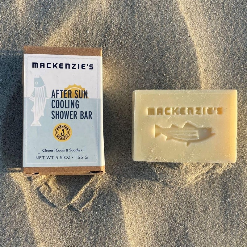 MACKENZIES After Sun Cooling Shower Bar Gifts for Men Gifts for Women Gift for Fisherman Natural Bar Soap Cooling Peppermint Menthol 55 oz - Image 5