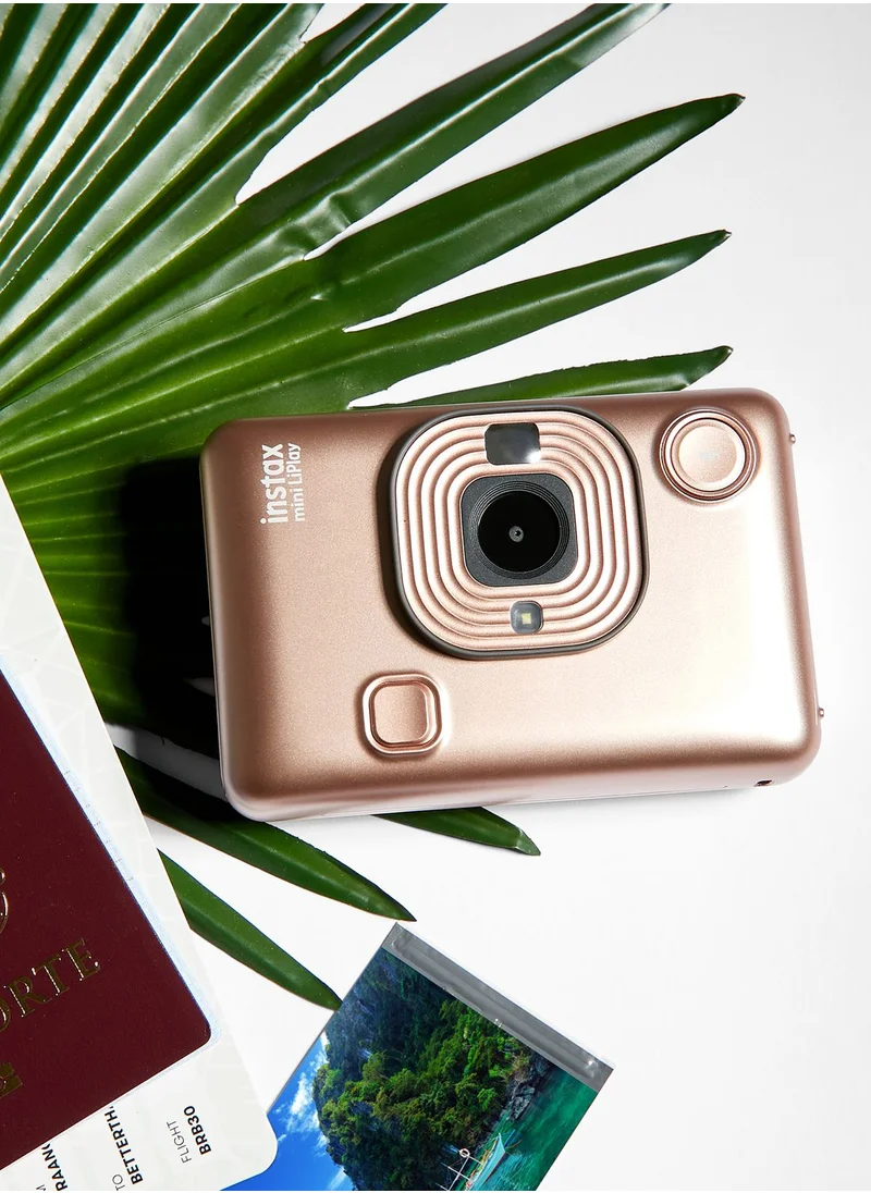 FUJIFILM Instax Mini LiPlay Camera- Blush Gold