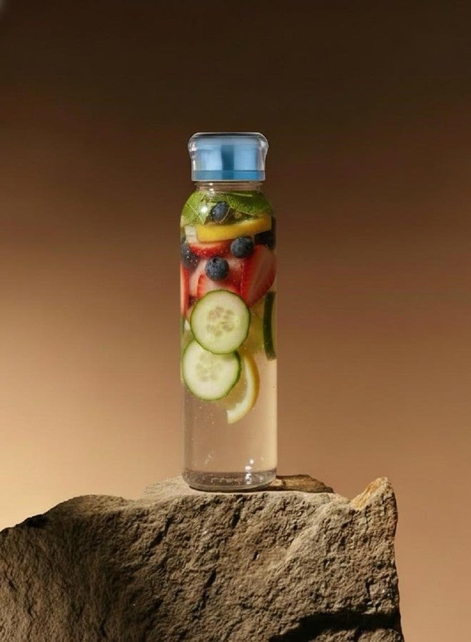 FASHRAMP Zest Unbreakable Plastic Fridge Water Bottle Pack of 2 | Crystal Clear Spill Proof Drinking Bottle | Food Grade, Freezer & Dishwasher Safe | Gym, Home & Office Use (1000ml) - Image 2