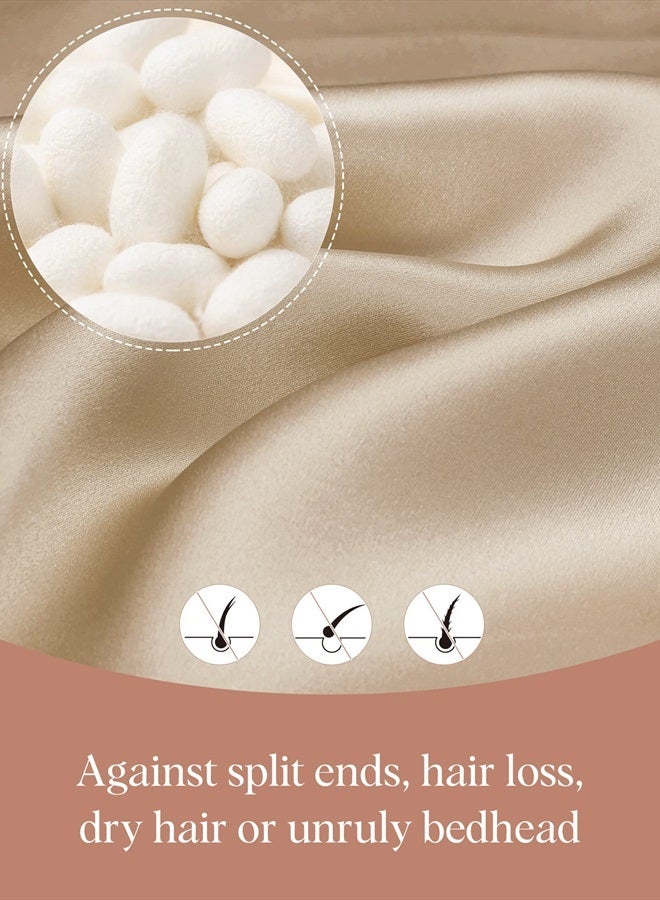 LilySilk غطاء رأس من حرير التوت 100% من LILYSILK، غطاء نوم من حرير 19 Momme قابل للتعديل لتغليف الشعر أثناء النوم، لون رمادي غامق - Image 4