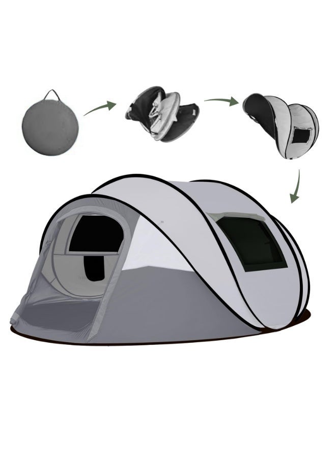 Pop Up Camping Tent, 5-6 Person Tents,Automatic Set Up Tent in 3 Seconds,Waterproof Sunshade Family Tent,Portable Lightweight Dome Tent for Outdoor Camping,Hiking,Travel & Beachnstant