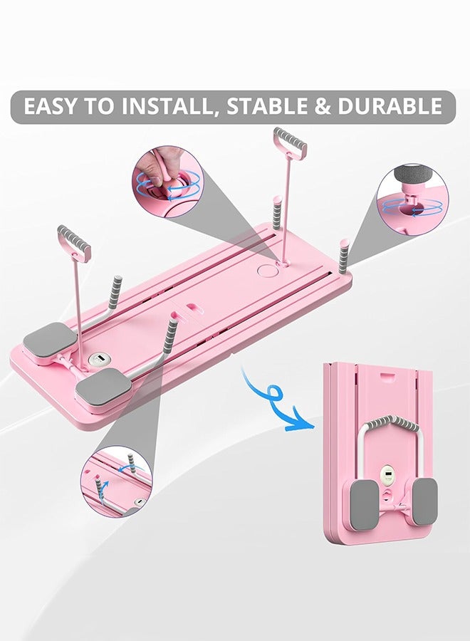 Pilates Board,Multifunctional Abdominal Board, Ab Core Trainer, Ab Trainer Machine, Ab Board, Exercise Board, Abs Workout Equipment, Core Workout Equipment,Pink