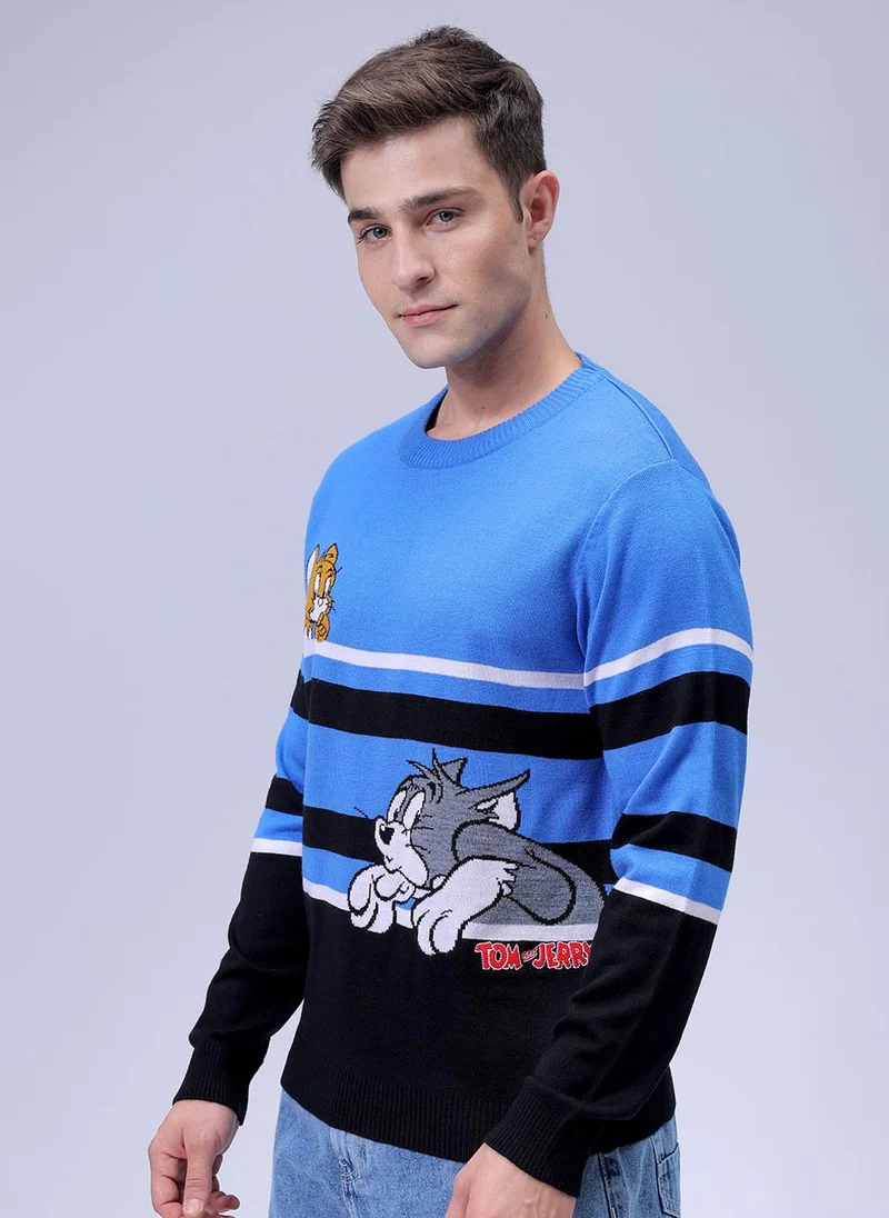 The Indian Garage Co Men Anime Character Crew Neck Sweater