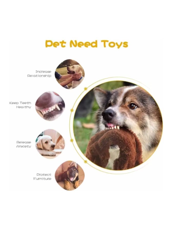 Interactive Dog Squeaky Tiger Toy - A Durable, Plush Toy for Fun and Engaging Playtime with Your Dog (Tiger) - Image 3