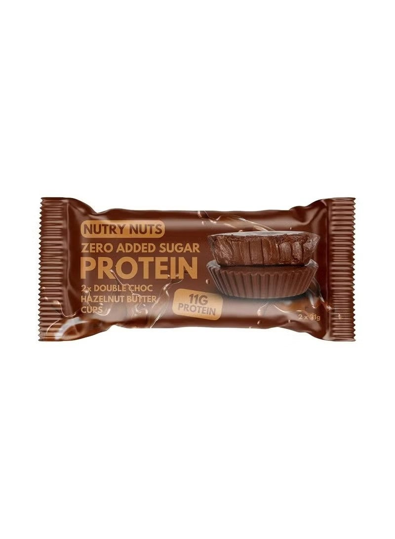 Nutry Nuts Protein Peanut Butter Cups Double Choc Hazelnut 42g x 12 Pack – High Protein Chocolate Snack - Image 2