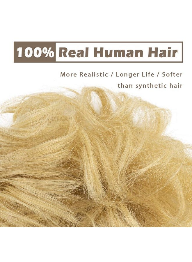 بارسدار وصلات شعر بارسدار 100% من شعر الإنسان - قطع شعر أشقر فوضوية على شكل كعكة للنساء - تسريحات شعر بشري طبيعية مرفوعة يوميًا - Image 2