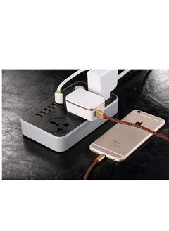 Generic Universal Power Strips 3 Way Outlets 6 USB Plug Ports Surge Protection Power Socket Switch Portable Charger Fast Charging with 2M Wall Plug Adapter  - Image 4