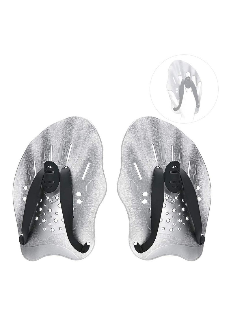 Barakah Swim Paddles Hand Training with Adjustable Straps Swimming for Women Men and Children Professional Accessories 1 Pair - Image 1