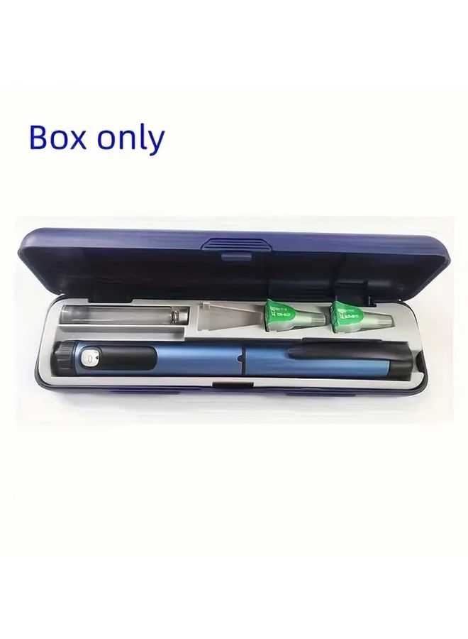 Blue Portable Insulin Pen Case Waterproof Durable Holder For Travel Medication Management - Image 1