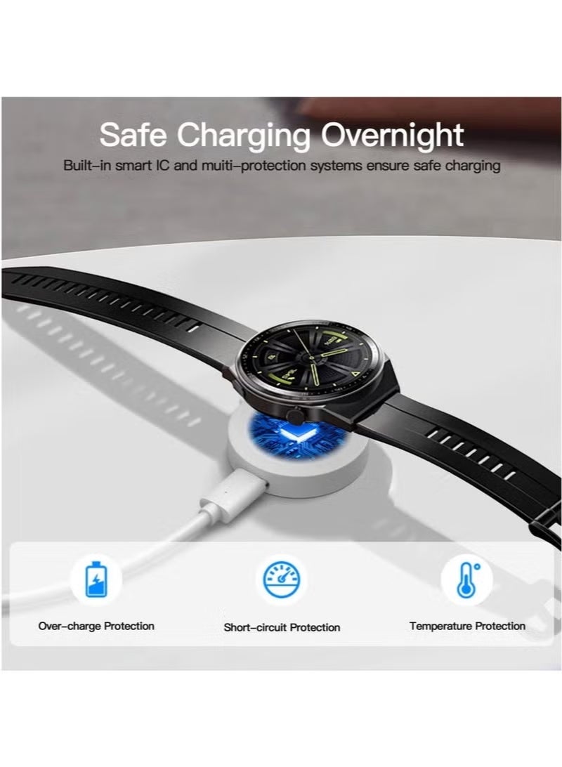 DeHuCg Charging Cable Compatible with Huawei Watch GT6/6Pro/GT5/5Pro/GT4/4Pro/GT3/3Pro/GT2Pro Smart Watches Charging Dock for Huawei Watch Fit5/5Pro/ Fit4/4Pro/Watch5/5Pro/Watch4/4Pro/Watch D/Watch Buds/GT Cyber/GT Runner USB Magnetic Dock Fast Charger - Image 5