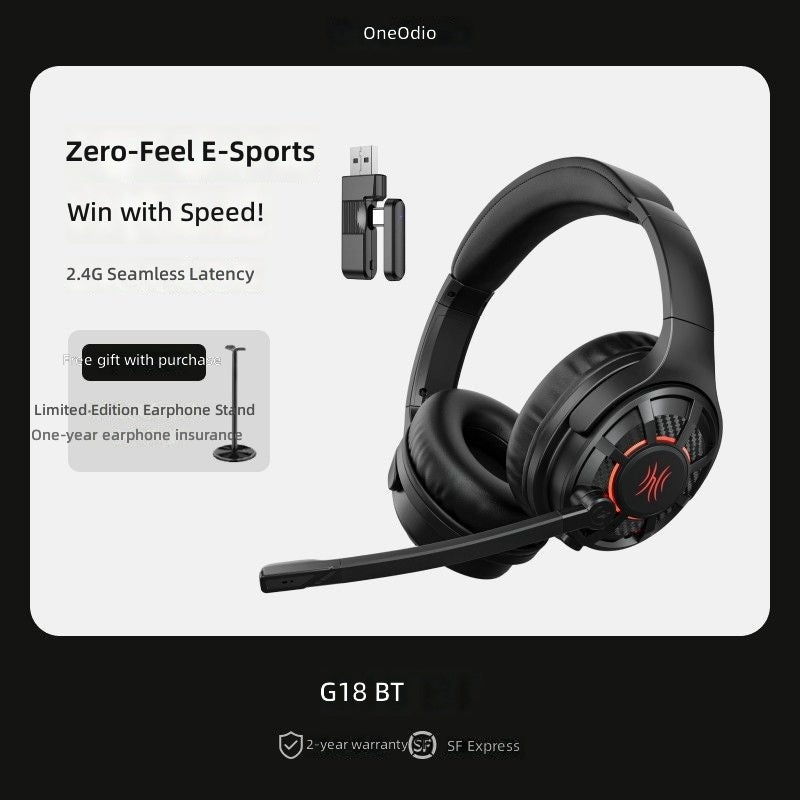 OneOdio G18BT Wireless Gaming Headset - Over-Ear 2.4GHz Triple Mode for PC Gaming - Image 1