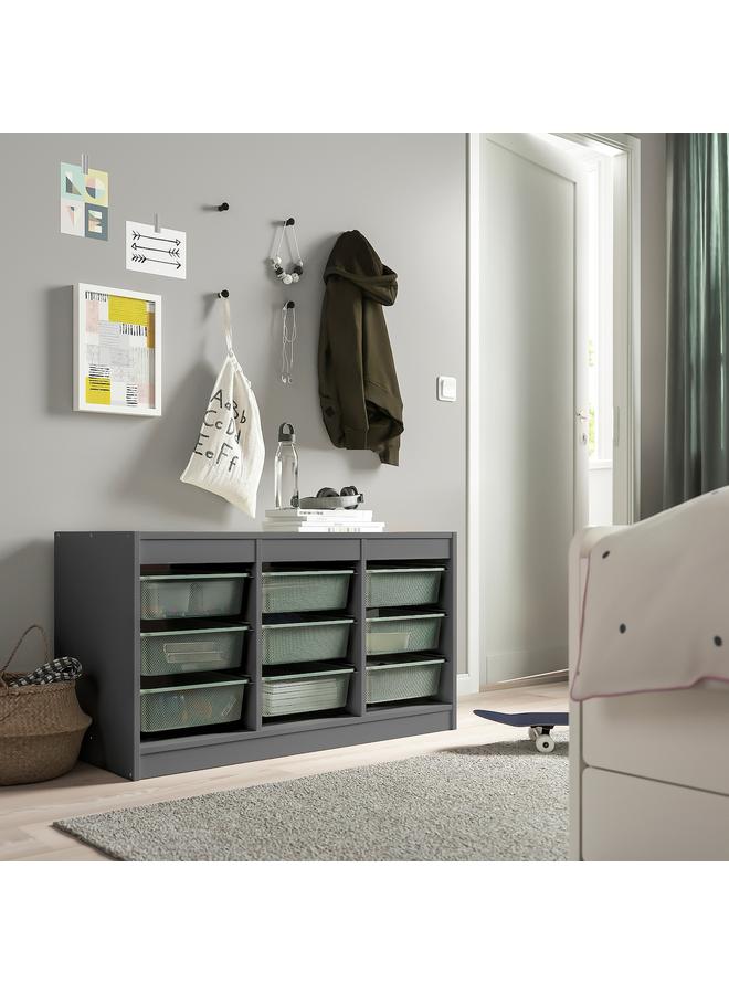 Zaboon Storage combination, grey/light green-grey, 99x44x56 cm  - Image 2