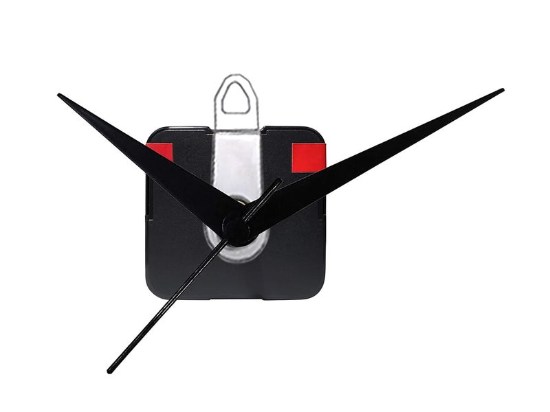 IIK COLLECTION Plastic Quartz Movement Machine with Black Hands Kit for Wall Clock (Black, IIK-MOV-PL-002) - Image 1
