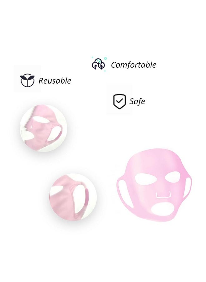 Ideal Swan 4 Pack Reusable Silicon Anti Mask Wrinkle Silicone Face Mask Holder For Sheet Masks Moisturizing Facial Mask Cover Prevent Evaporation Beauty Face Tool  - Image 5