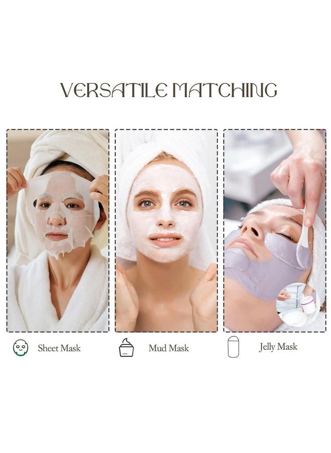 Ideal Swan 4 Pack Reusable Silicon Anti Mask Wrinkle Silicone Face Mask Holder For Sheet Masks Moisturizing Facial Mask Cover Prevent Evaporation Beauty Face Tool  - Image 2