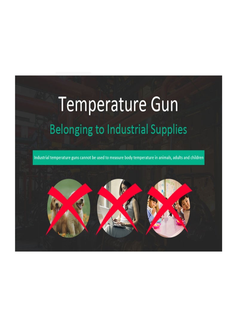 BSIDE H1 Infrared Thermometer Non-Contact Digital Temperature Emissivity Adjustable-58℉-1022℉ (-50℃-550℃) Industrial High Precision Infrared Temperature Kitchen Baking Thermometer - Image 5