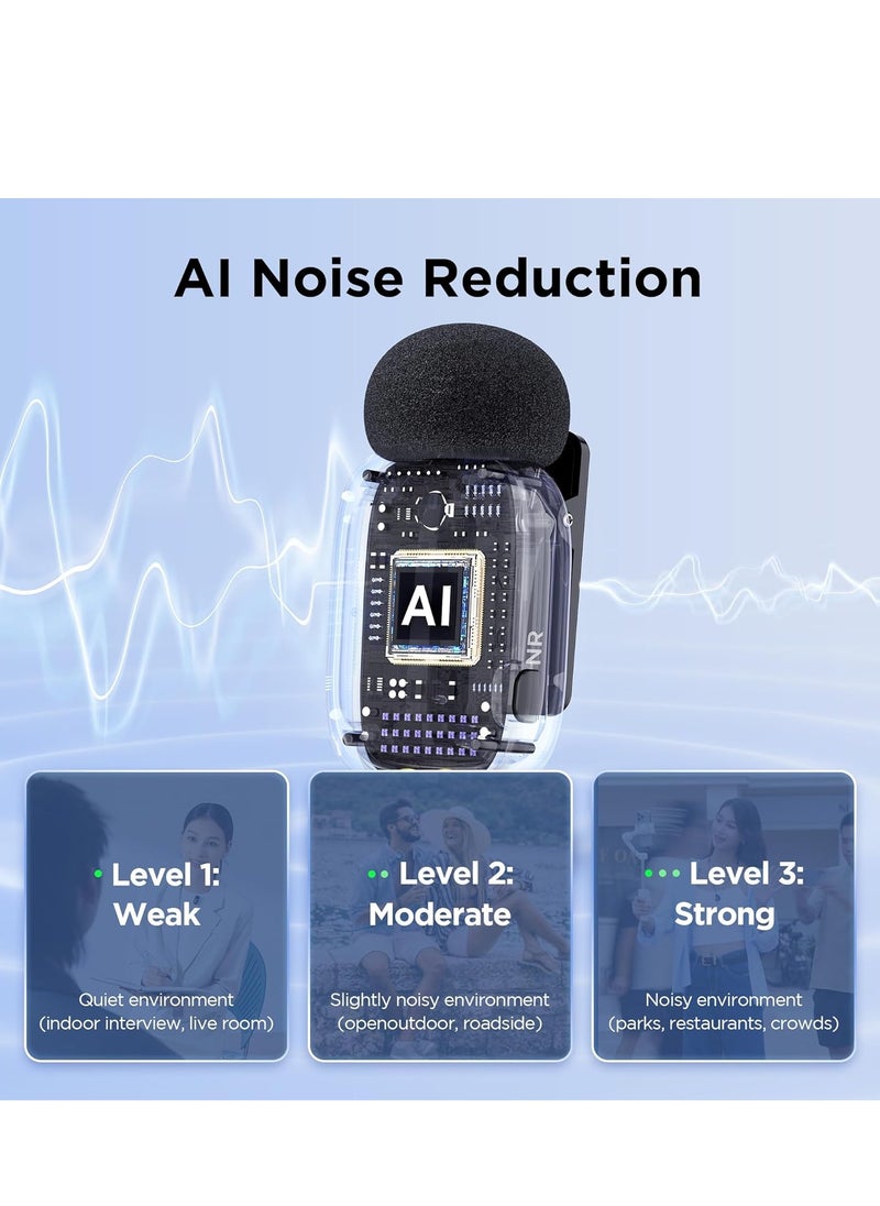 Mini 17 Wireless Lavalier Microphone For Android/Type-C, Ultra mini microphone with AI Voice Change, Noise Reduction , Metal Clip on Mic Vlogging TikTok YouTube Content Creators - pzsku/Z8F0F2D515287DDD9FD8CZ/45/_/1739628177/1ee67509-cdb8-4764-b8ec-0bd259c44c7e