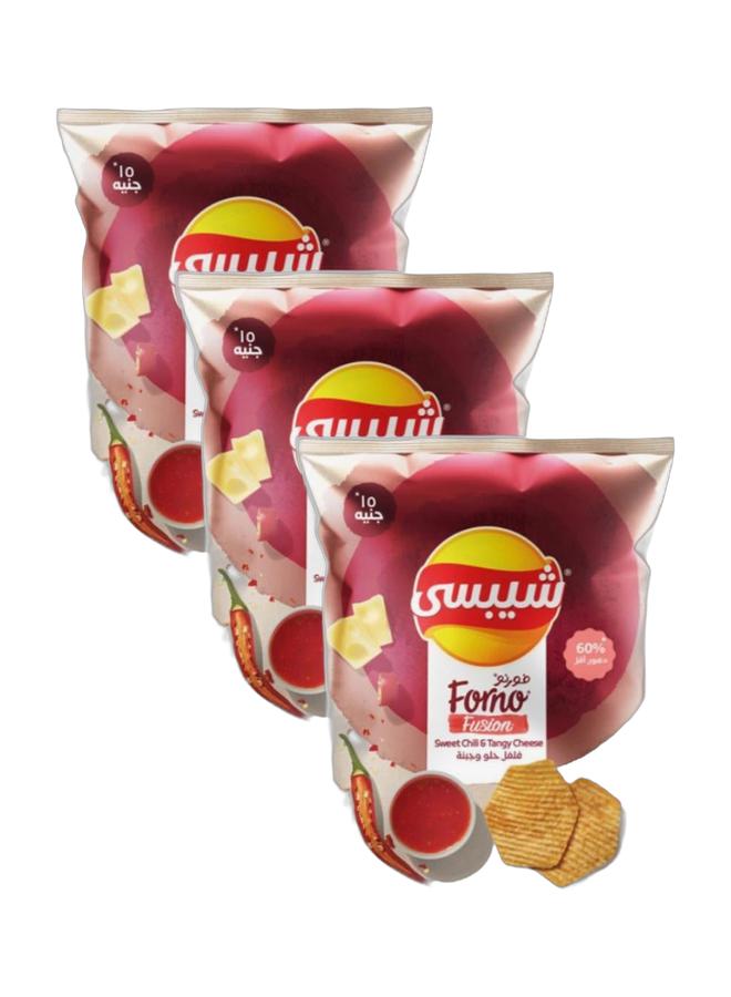 شيبسي رقائق البطاطس فورنو فيوجن بنكهة الفلفل الحلو والجبن 54*60 جم (عبوة من 3 قطع) - Image 1