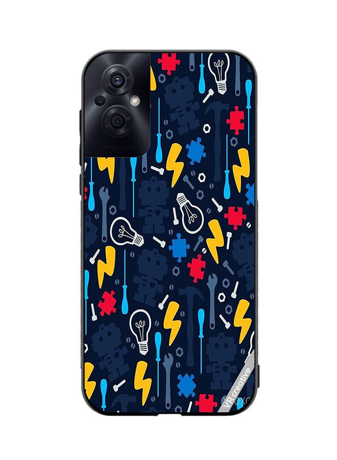 VR CREATIVE Protective Case Cover For Oppo Reno8 Z Bulb Design Multicolour - Image 1