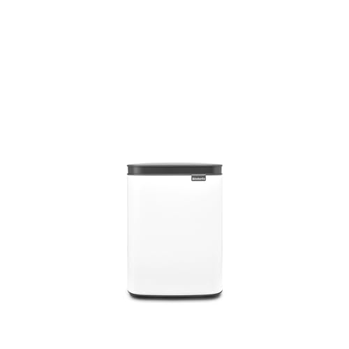 Brabantia Small Bo Trash Can 1.1 Gal - Easy Open, Soft Closing Lid, Hygienic, Space Efficient - for Bathroom, Home Office, Bedroom - White - LWH 7.9 x 6.8 x 10.7 - Image 2