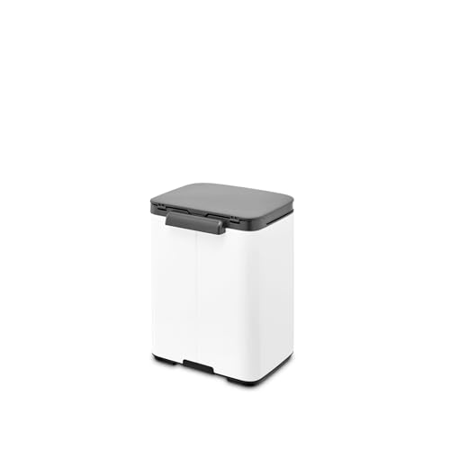 Brabantia Small Bo Trash Can 1.1 Gal - Easy Open, Soft Closing Lid, Hygienic, Space Efficient - for Bathroom, Home Office, Bedroom - White - LWH 7.9 x 6.8 x 10.7 - Image 4