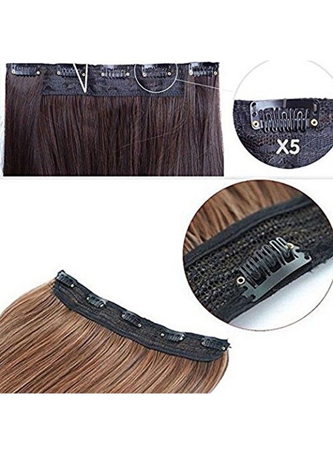 Rapidsflow شعر مستعار مستورد عالي الجودة 5 مشابك للنساء شعر مجعد / شعر مستعار للنساء والفتيات بطول 32 بوصة ووزن 200 جرام (بأضواء ذهبية) - Image 5