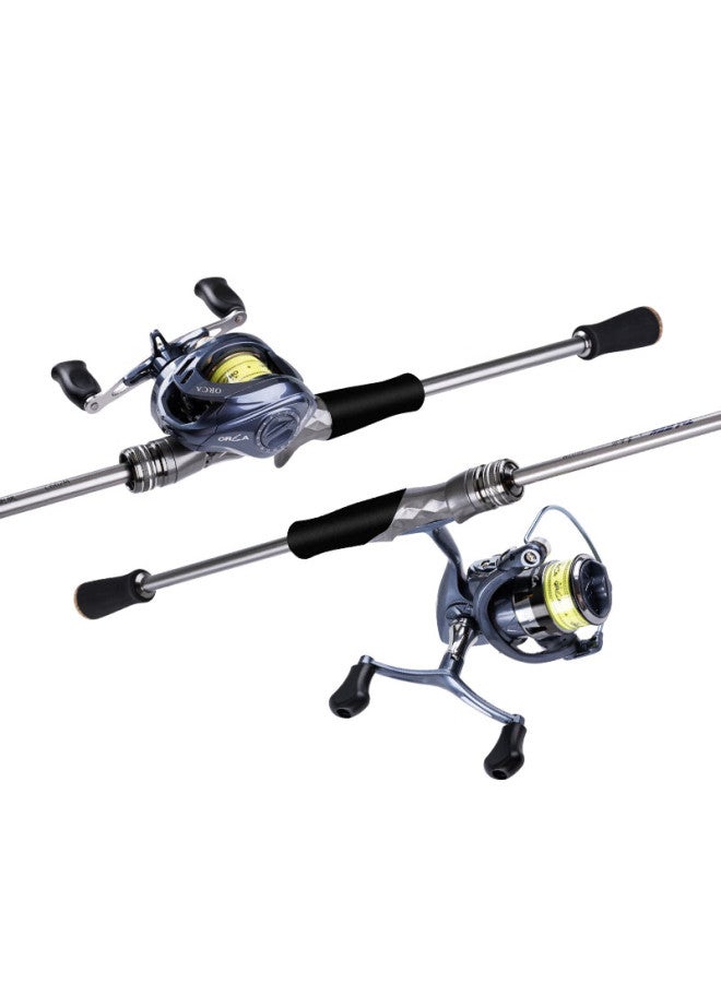 Taigek Leather Edition Universal Fishing Rod Ultra-light M Action Lightweight Carbon Beginner Long Cast Fishing Rod 2.28m Straight Handle - Image 2