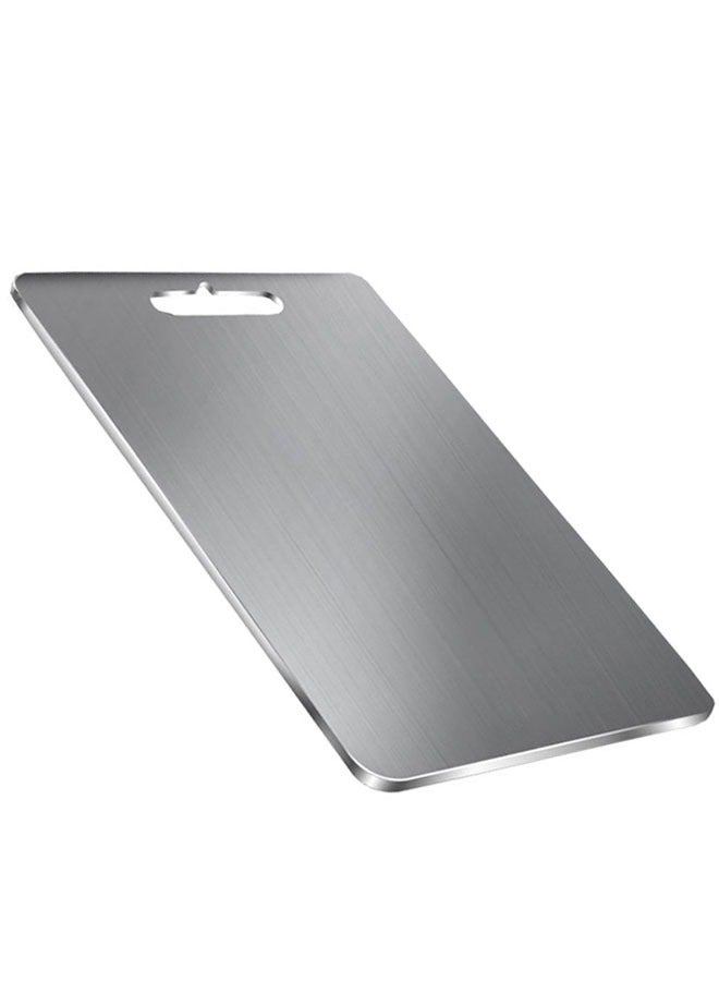 وهاواي HAWAWA Stainless Steel Cutting Board for Kitchen Small Size 29x20cm, Heavy Duty SUS 304 Chopping Board for Meat, Cheese, Fruit, Vegetables, Non Slip, Dishwasher Safe Silver - Image 1