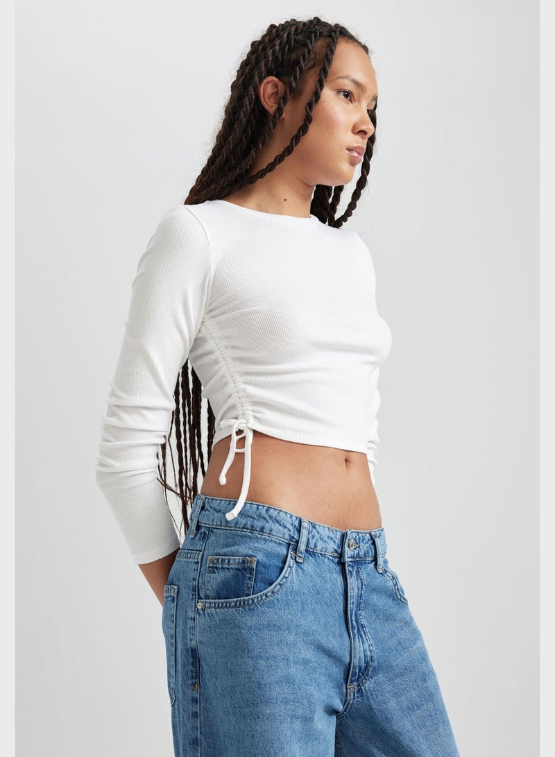 DeFacto Crew Neck Crop Top - Image 3
