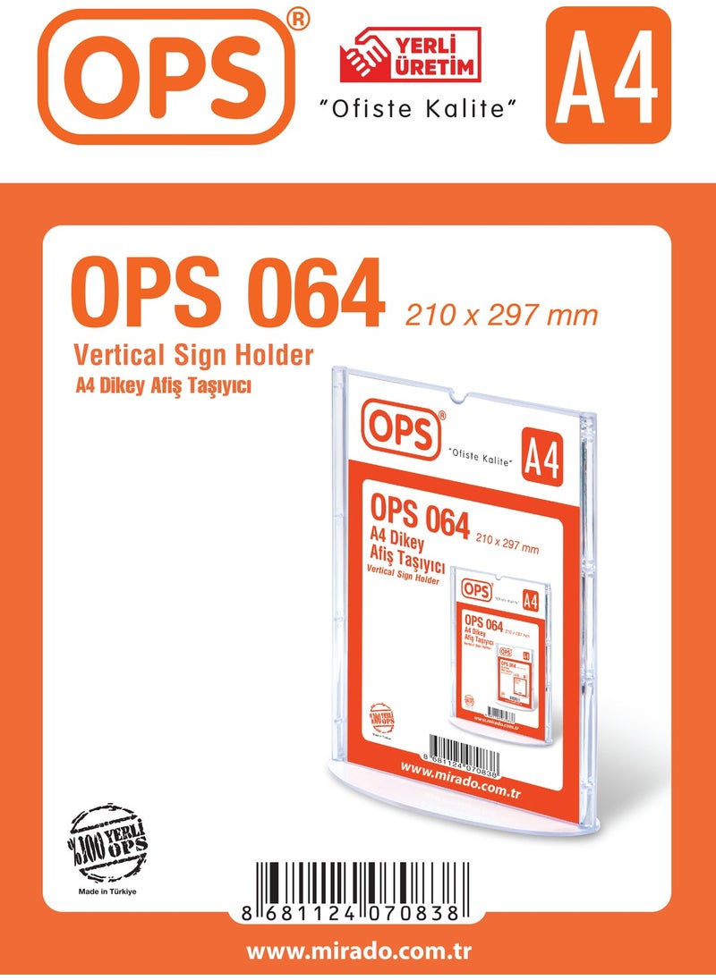 OPS - 064 A4 Vertical Banner Carrier - Image 1