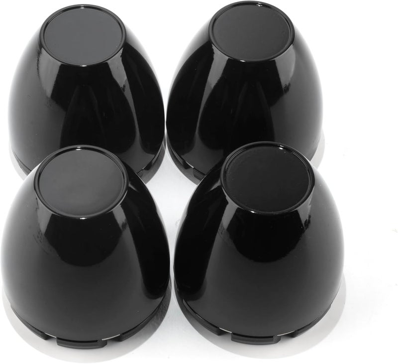 RTRHINOTUNING ، 4 قطع، غطاء مركزي بقطر 3.26"، مناسب للعجلات بقطر قاعدة 3 1/4"، القطر الخارجي: 3.26" (83 مم)، القطر الداخلي: 3.15" (80 مم)، لون أسود بلمعان عالي. - Image 1