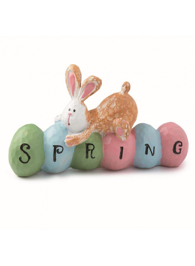 Fun Express Spring Bunny Tabletopper Easter Decorations - hand painted - Farmhouse Home Decor - Image 2