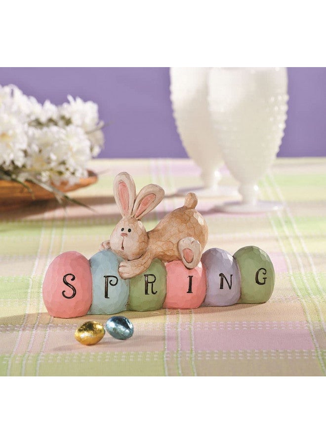 Fun Express Spring Bunny Tabletopper Easter Decorations - hand painted - Farmhouse Home Decor - Image 4