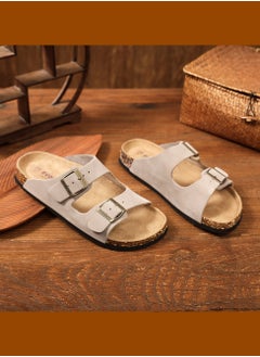 Women Sandals with Adjustable Buckles & Memory Foam, Comfort Cork Footbed Arch Support, Leather Slide Sandals for Women - pzsku/Z8F0FAF6CB8213A2CF6A2Z/45/_/1701854098/0a1b0fd8-f01c-4133-bda6-5e9b323309ee