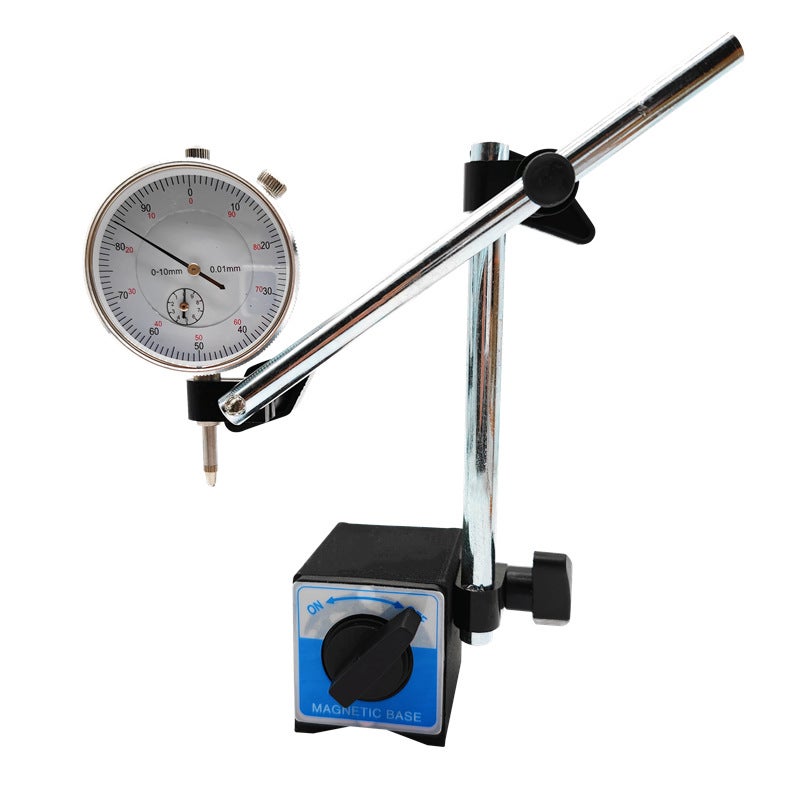 Neutral Export Type Mechanical Dial Indicator 0-10mm Accuracy 0.01mm Universal Magnetic Meter Base Set of Indicator(Dial indicator 0-10) - Image 5