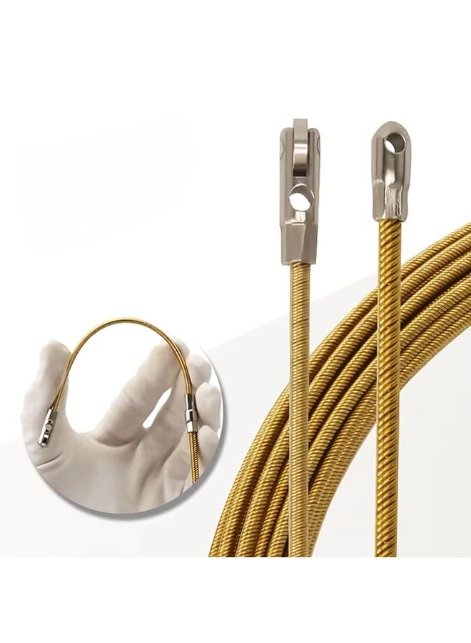 393.7 بوصة جهاز سحب كابل الحائط ذو العجلات مرنة عالية محملة بنابض أداة توجيه الأسلاك - Image 5