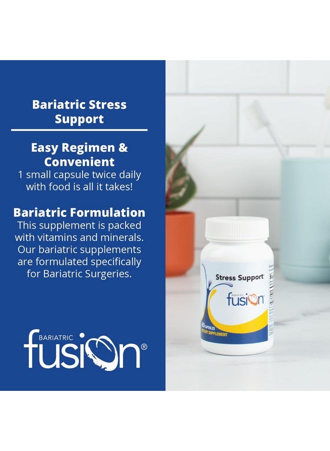 Bariatric Fusion Stress Support* | Vegan Supplement with Magnesium and Ashwagandha | Daily Vitamin for Women and Men | Gluten, Dairy and Soy Free | Non-GMO | 60 Capsules - Image 3