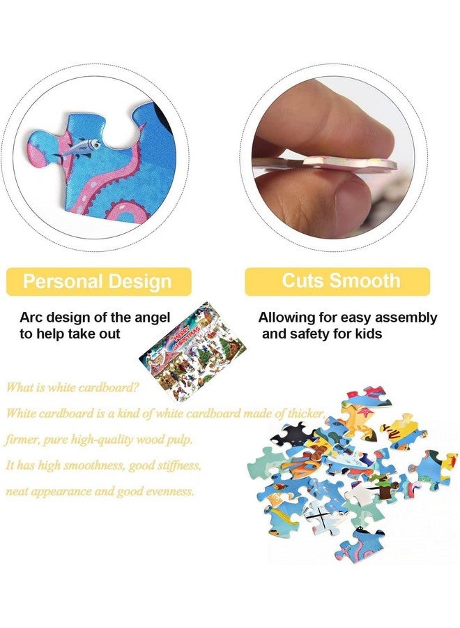 فنبلاست أحجية فن بلاست للأطفال - أحجية عيد الميلاد للأطفال، لعبة أحجية الصور المقطوعة للأطفال بعمر 5 سنوات فما فوق، هدايا عيد الميلاد للأطفال، هدايا إرجاع للأطفال، ألعاب للأطفال، لعبة عائلية داخلية - مقاس 30×22 سم - Image 3