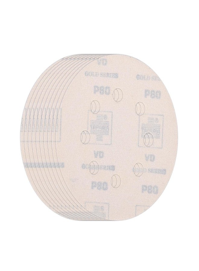 Taparia 6" Velcro Disc With 6 Holes, Grit 80 - Pack Of 20 (Vdg 6680) - Image 1