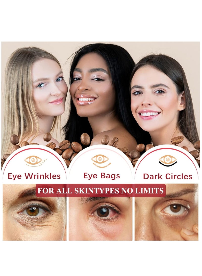 ELBBUB Caffeine Eye Stick Anti Wrinkle Eye Cream for Puffy Eyes Dark Circles Eye Bags Crows Feet Wrinkles Reduces Wrinkles Saggy Skin Puffy Eyes - Image 5