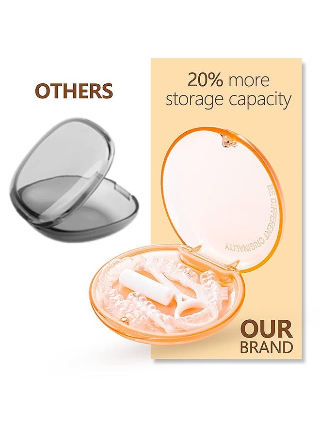 Photon حافظة تثبيت محمولة من قطعتين، حافظة واقي فم بغطاء مفصلي بإغلاق مغناطيسي، حافظات تقويم أسنان رفيعة لتقنية إنفيزلاين - Image 5