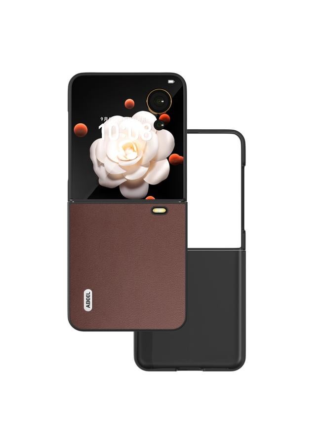 S-TOP Case For Honor Magic V Flip ABEEL Genuine Leather Xiaoya Series Phone Case - Image 1