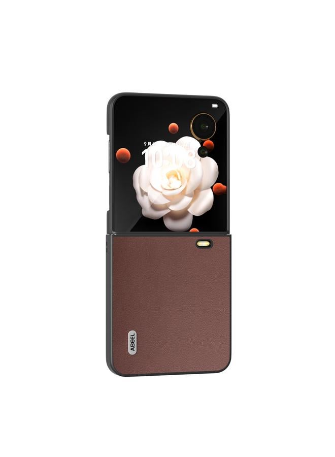 S-TOP Case For Honor Magic V Flip ABEEL Genuine Leather Xiaoya Series Phone Case - Image 2