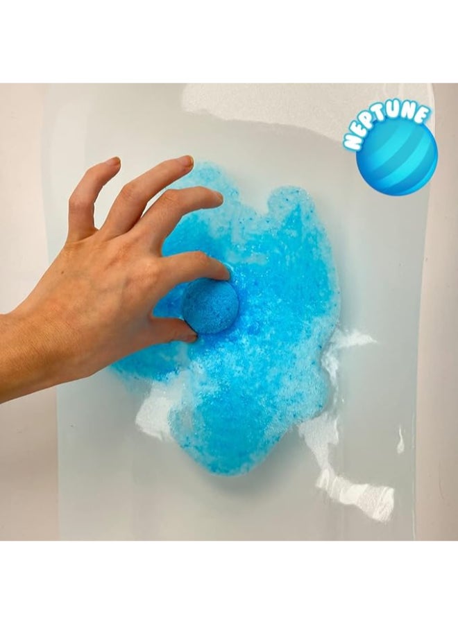 Zimpli Kids BAFF BOMBZ Planet Bath Bomb Set, Solar System Bath Bombs for Kids, Educational Fizzing Bath Time Toy, Skin Safe, Drain Safe, Easy Clean, Stain Free, Biodegradable - Image 4